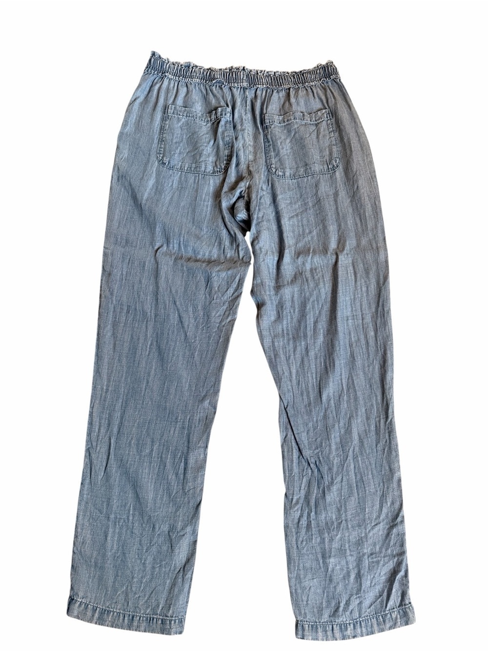 Splendid - Blue Chambray Drawstring Jogger Pants - M